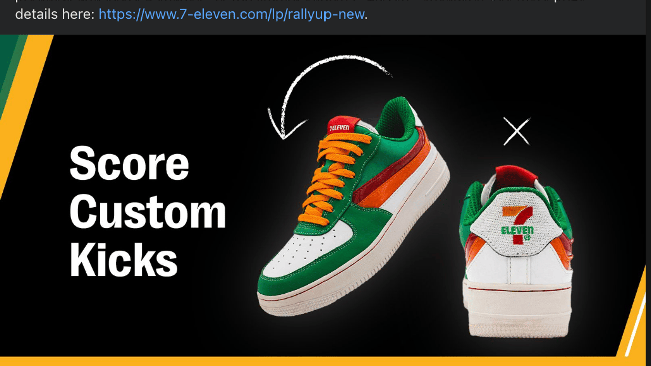 7-Eleven 'Custom Kicks' Facebook Update