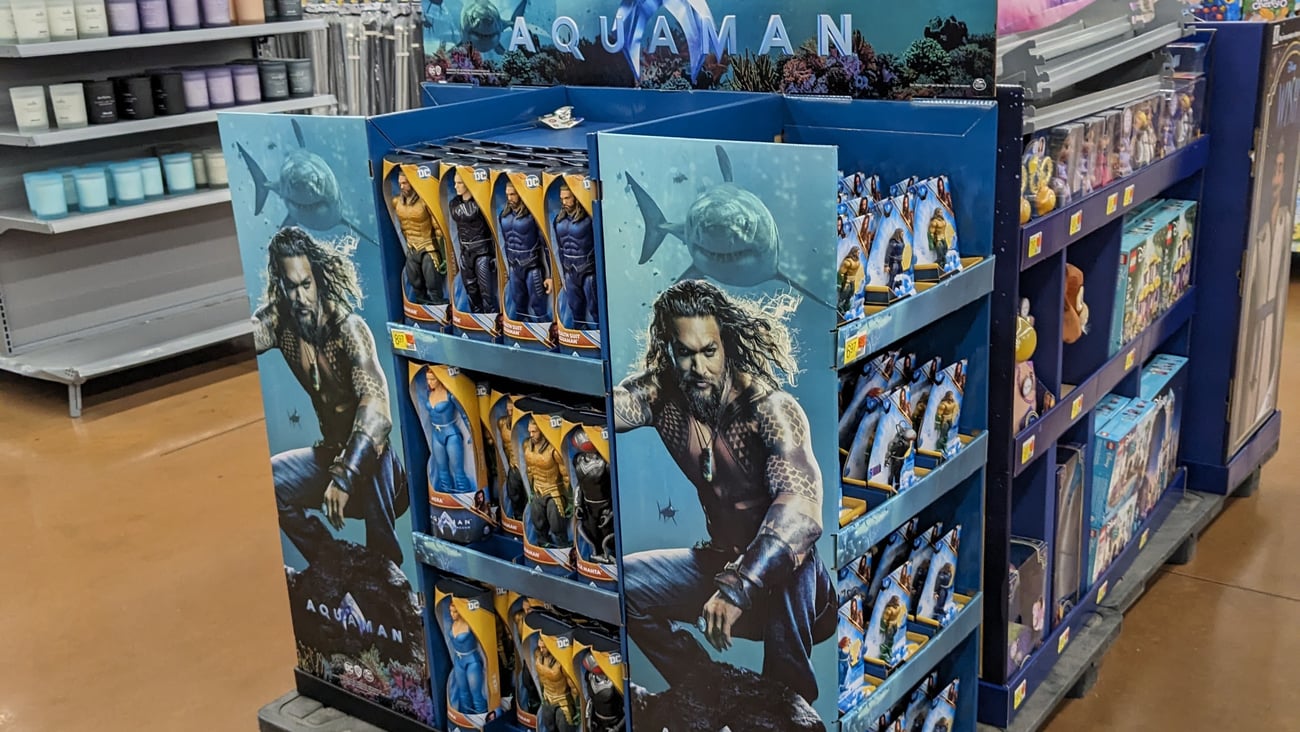 'Aquaman and the Lost Kingdom' Pallet Display