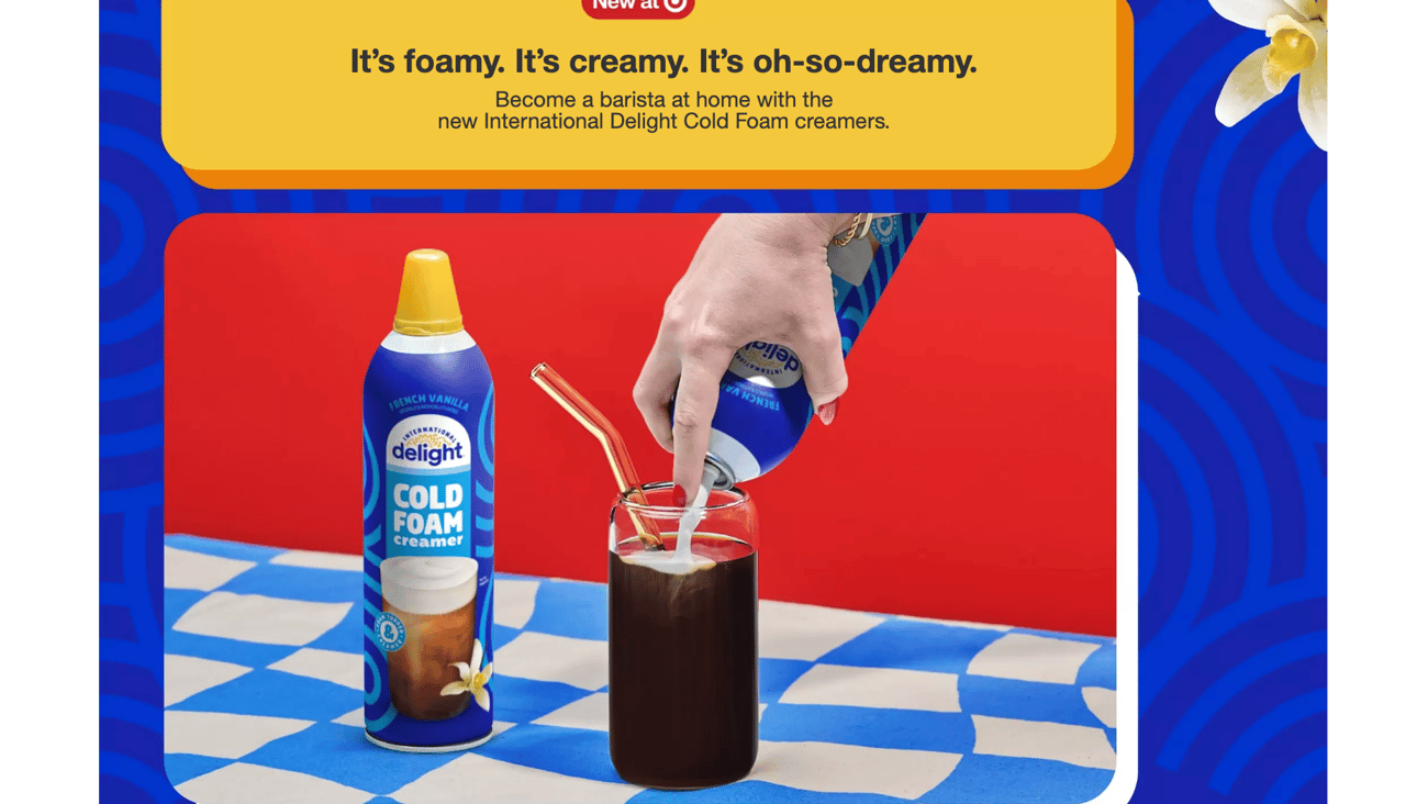 Target International Delight Cold Foam Creamers Promotional Page