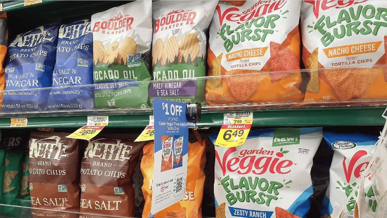 Jewel-Osco Garden Veggie Flavor Burst Shelf Talker