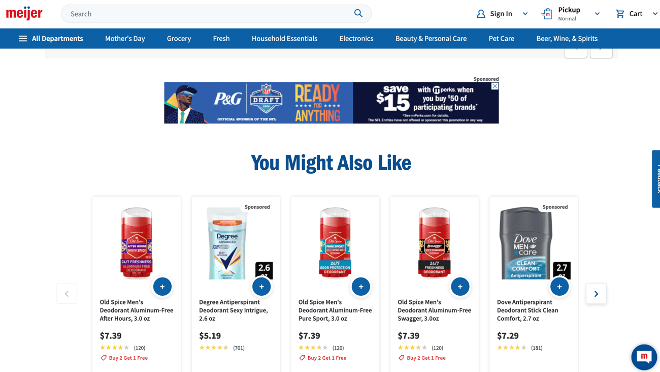 Meijer P&G 'Ready for Anything' Display Ad