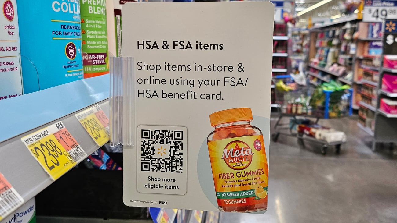 Walmart HSA & FSA Items Shelf Talker