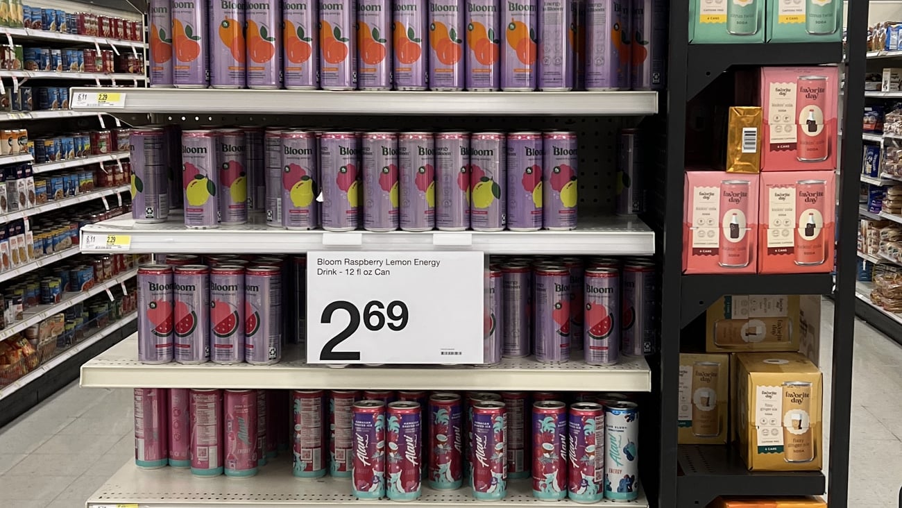 Target Energy Drink Endcap