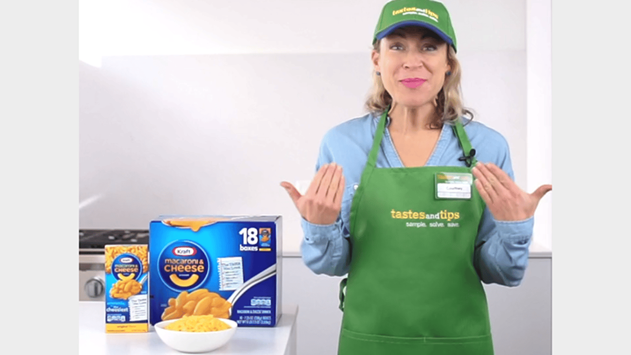 Sam's Club 'Tastes and Tips' Kraft Landing Page