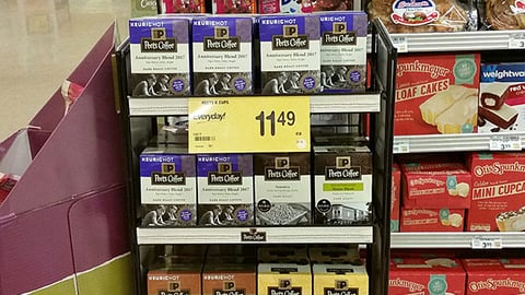 Peet's Coffee 'Anniversary Blend 2017' Display Rack