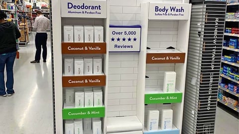 Native Walmart Bathtub Endcap Display