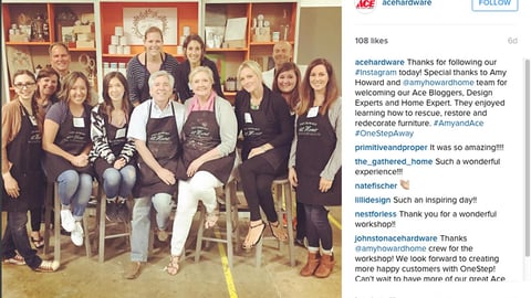 Ace Hardware Amy Howard Instagram Update