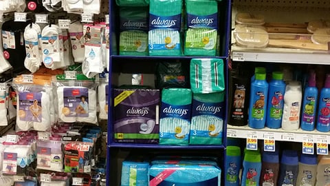 Procter & Gamble 'Leak-Free Protection' Floorstand