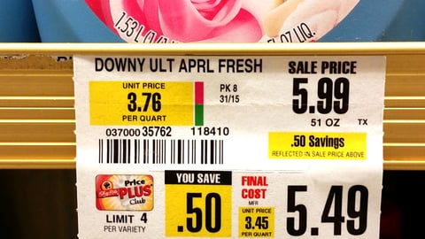 ShopRite P&G LeapBand Price Label