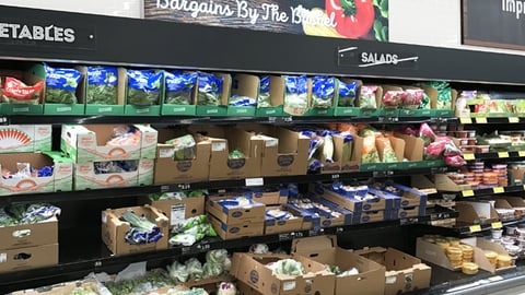 Aldi ‘Bargains By The Bushel’ Category Marker