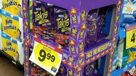 Takis 'Face The Intensity' Floorstand