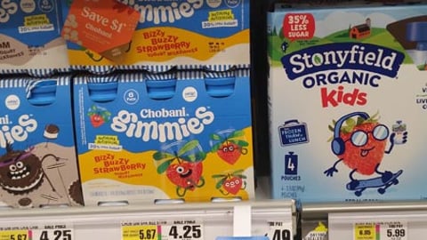 Chobani 'Easy To Pack' Shelf Talker