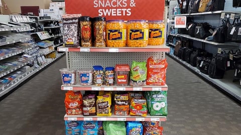 OfficeMax 'Snacks & Sweets' Endcap