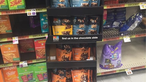 Kind 'Find Us In The Chocolate Aisle' Floorstand