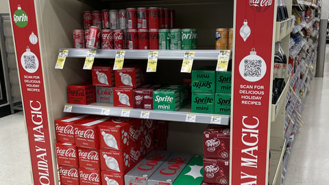 Walgreens Coca-Cola 'Share Holiday Magic' Endcap