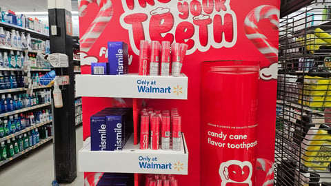 Walmart oral care endcap