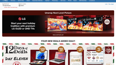 Costco Homepage