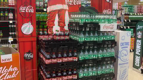 Coca cola aisle display