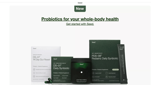Target Seed 'Probiotics for Your Whole-Body Health' Web Page