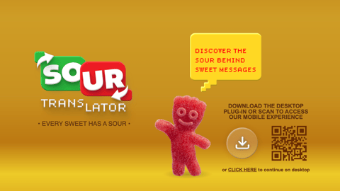 Sour Patch Kids Albertsons 'Sour Translator' Web Page
