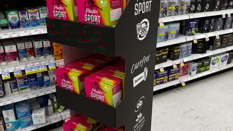 Playtex floorstand