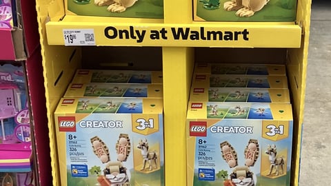Walmart Lego 'Easter Treats' Floorstand