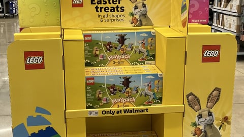 Walmart Lego 'Easter Treats' Pallet Display