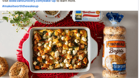 Bob Evans Thomas' 'Ultimate Savory Breakfast' Facebook Update
