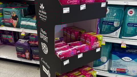 Playtex floorstand