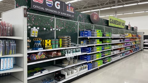 Meijer PepsiCo 'Gameday HQ' In-Line Display