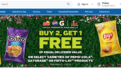 Meijer PepsiCo Super Bowl Web Page