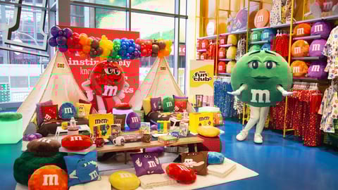 m&m's sleepover