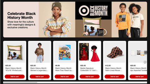 Target 'Celebrate Black History Month' Display Ad