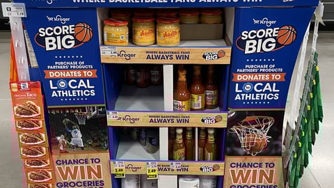 Kroger 'Score Big' Pallet Display