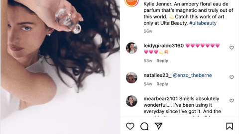 Ulta Cosmic Kylie Jenner 'Just Landed' Instagram Update