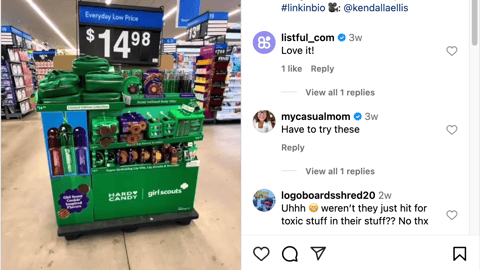 Walmart Hard Candy x Girl Scouts 'The Girles Know What's Up' Instagram Update