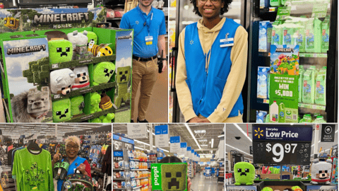 Walmart Minecraft 'Block Party' Facebook Update