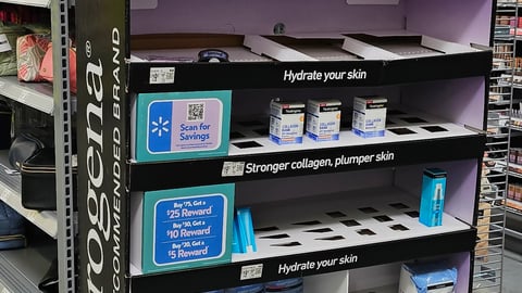 Neutrogena Walmart 'Reboot Your Routine' Endcap