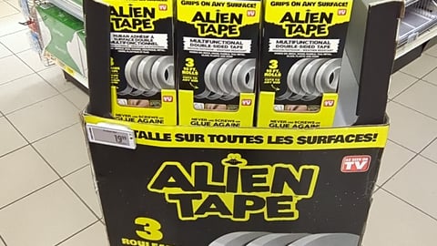 Alien tape floorstand