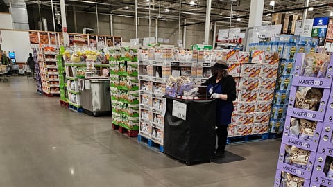 costco sampling station