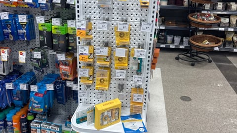 pegboard display