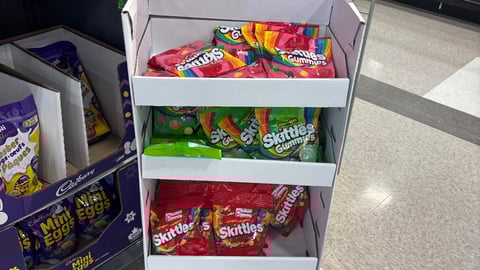 Skittles display