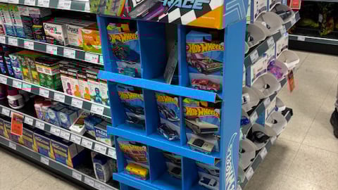 Hot wheels floorstand
