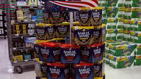 Sam Adams display