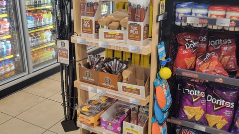 Dog treats display