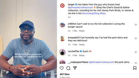 Target Good & Gather Collabs 'Hot Takes' Instagram Update