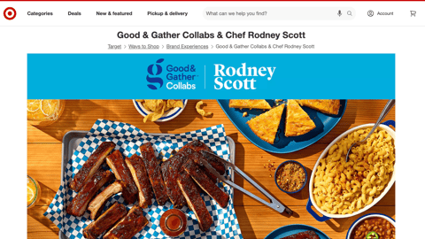 Target Good & Gather Collabs Rodney Scott Web Page