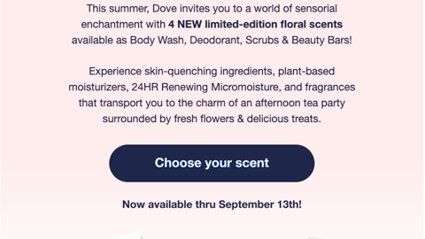 Dove Garden Tea Party Collection Target Email