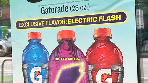 7-Eleven Gatorade Electric Flash Window Poster