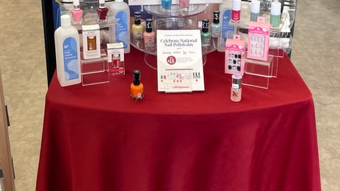 Walgreens 'National Nail Polish Day' Table Display